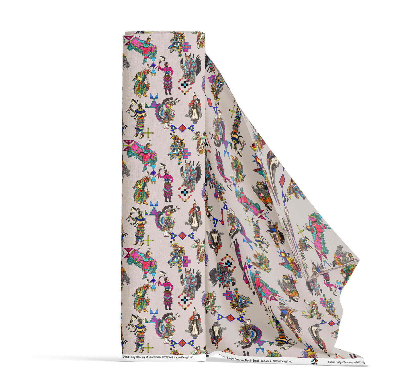 Grand Entry Dancers Muslin Small Fabric