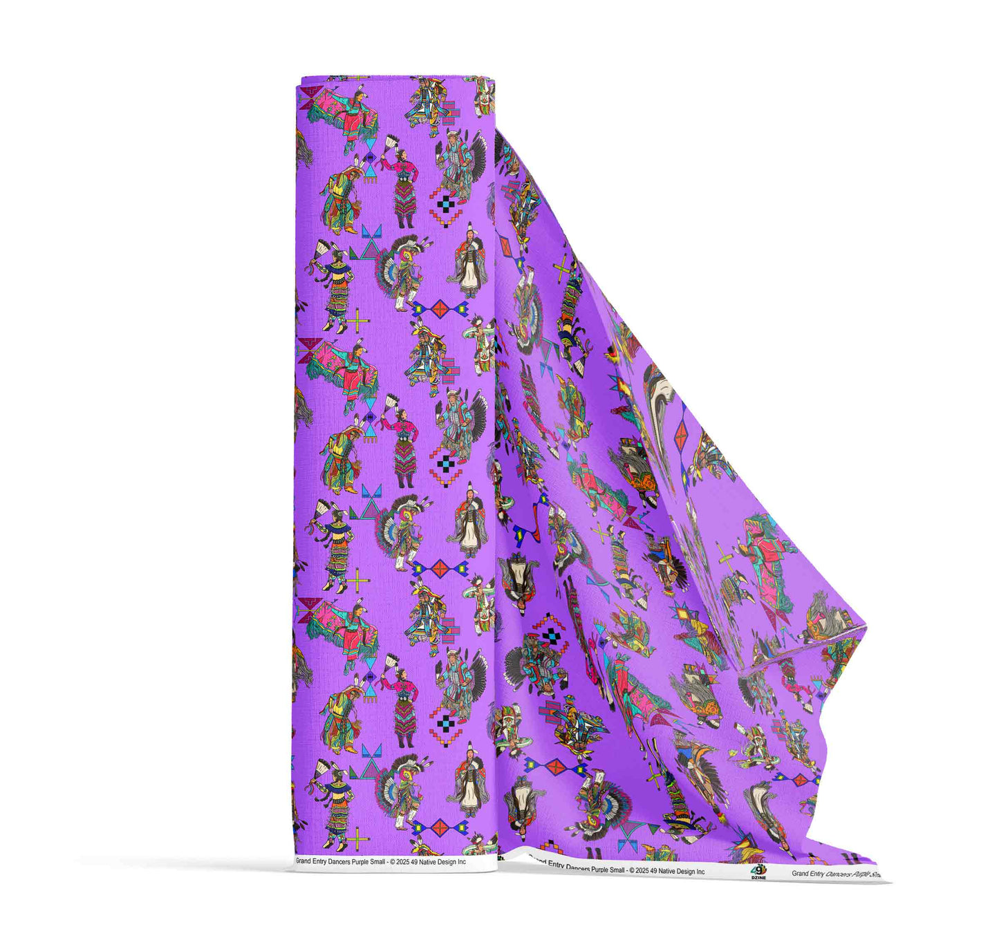 Grand Entry Dancers Purple Small Fabric