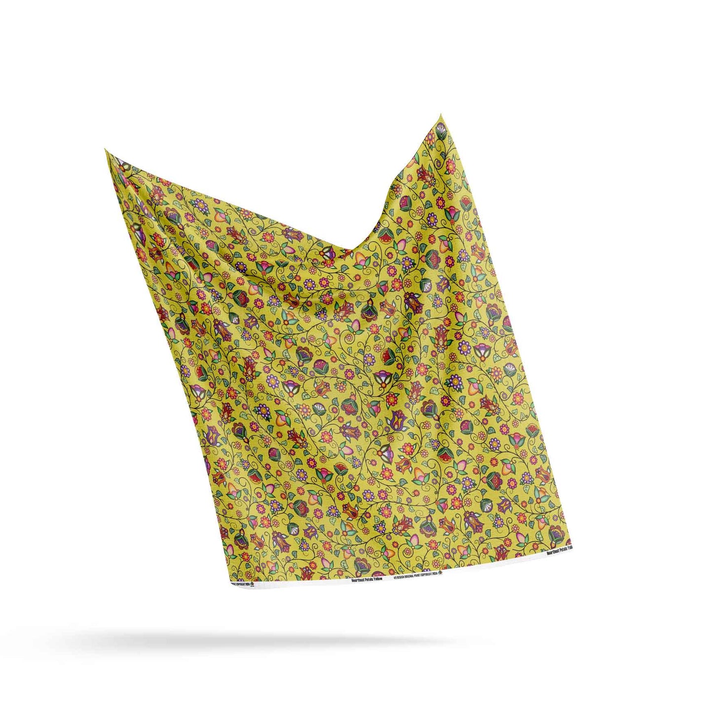 Heartbeat Petals Yellow Fabric