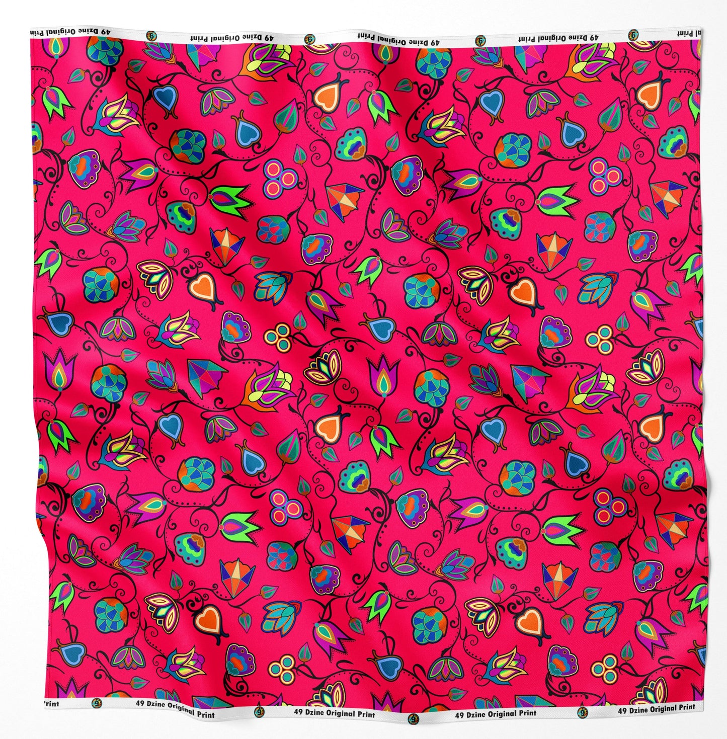 Indigenous Paisley Fuschia Fabric