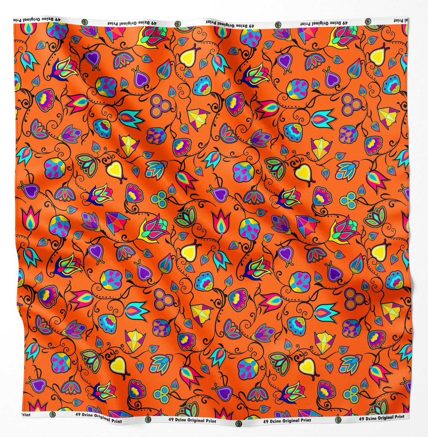 Indigenous Paisley Orange Fabric