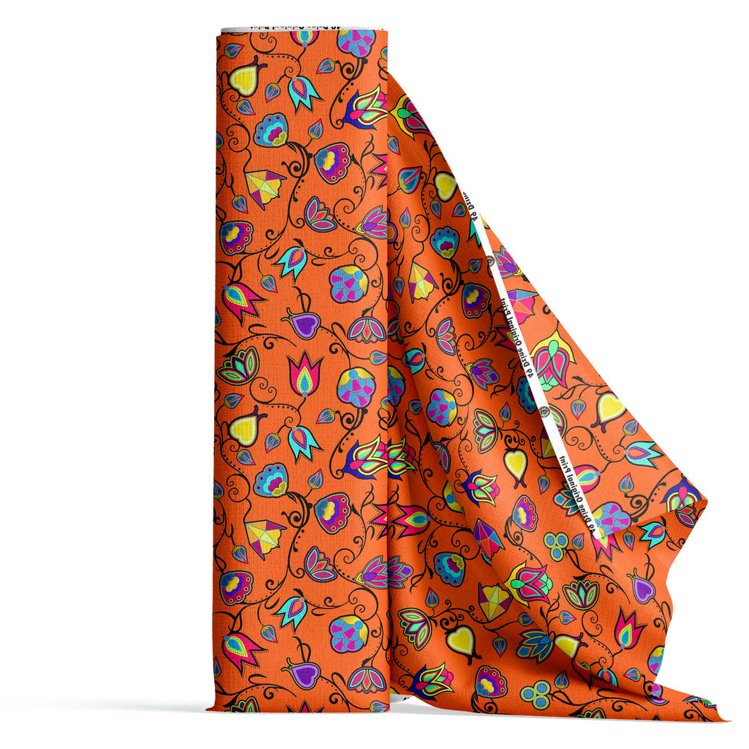 Indigenous Paisley Orange Fabric