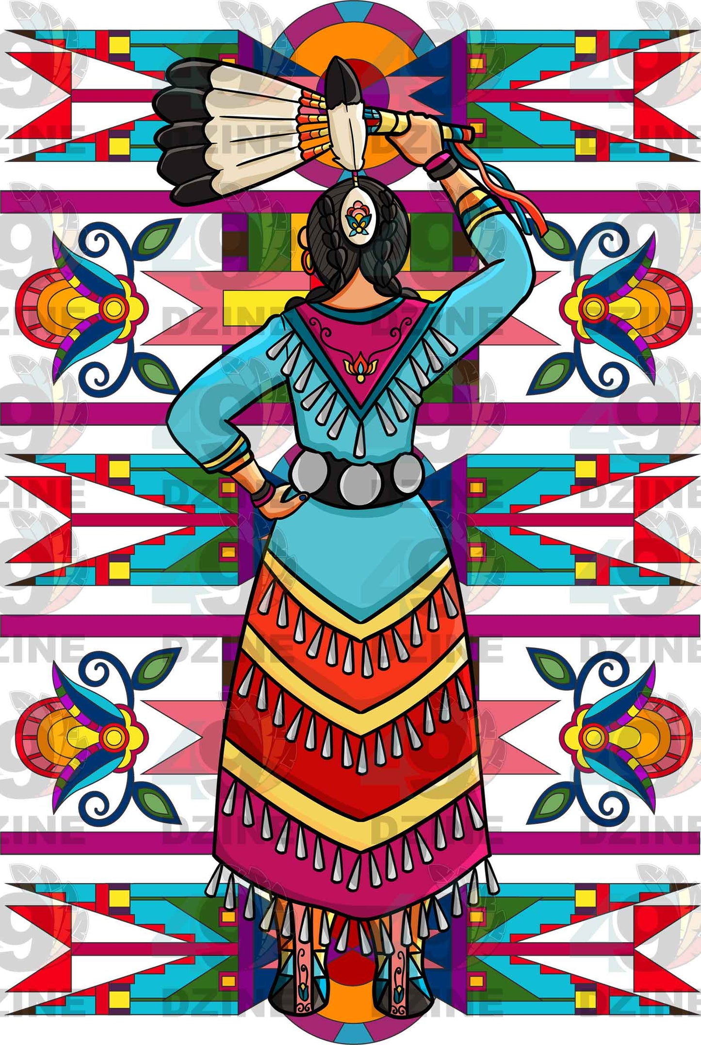Jingle Dancer With Background