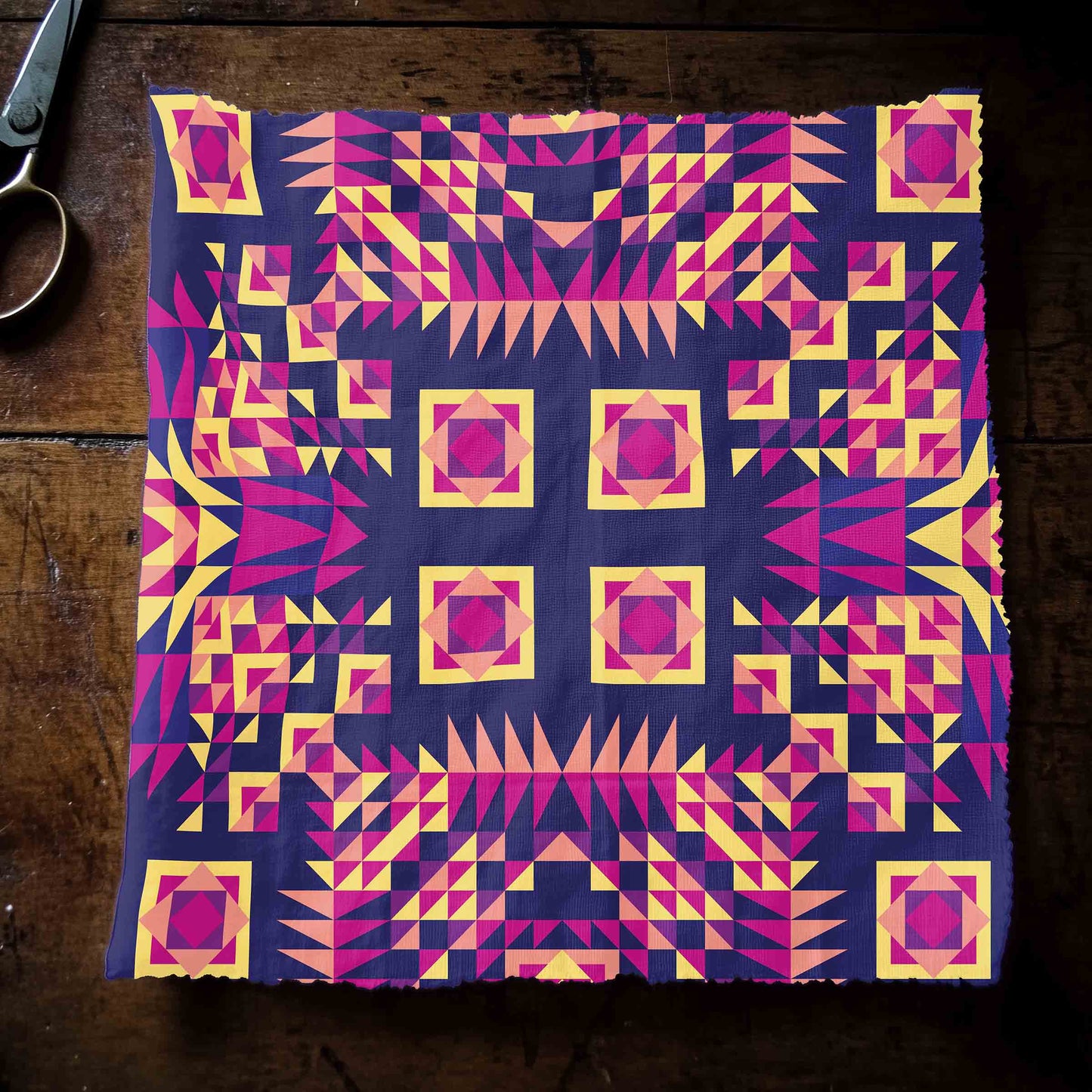 Kaleidoscope Bleu Fabric