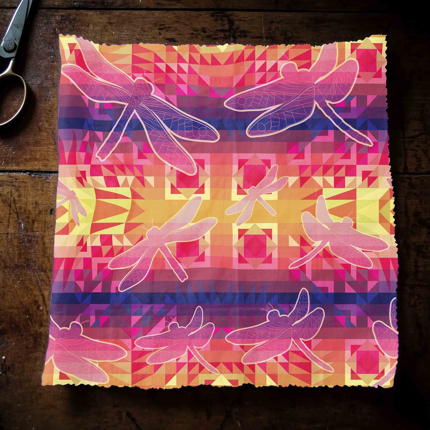 Kaleidoscope Dragonfly Fabric