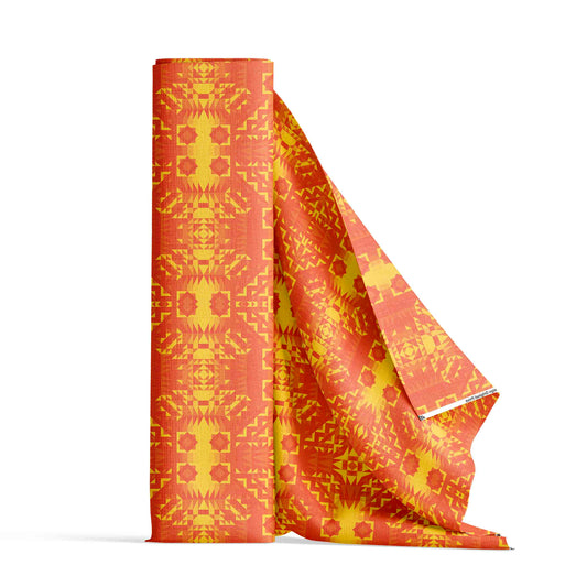 Kaleidoscope Orange Fabric