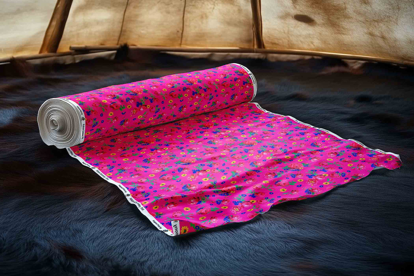 Kokum Ceremony Pink Fabric