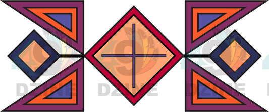 Spirit Blossom Harmony Geometric Element 1 (Various Sizes)