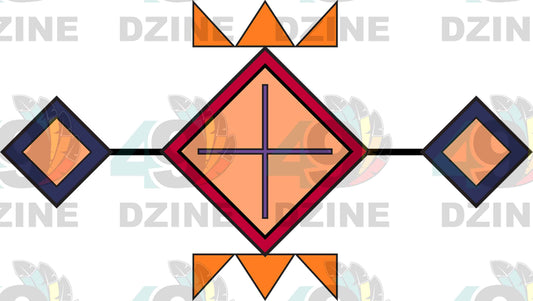 Spirit Blossom Harmony Geometric Element 6 Transfer (Various Sizes)