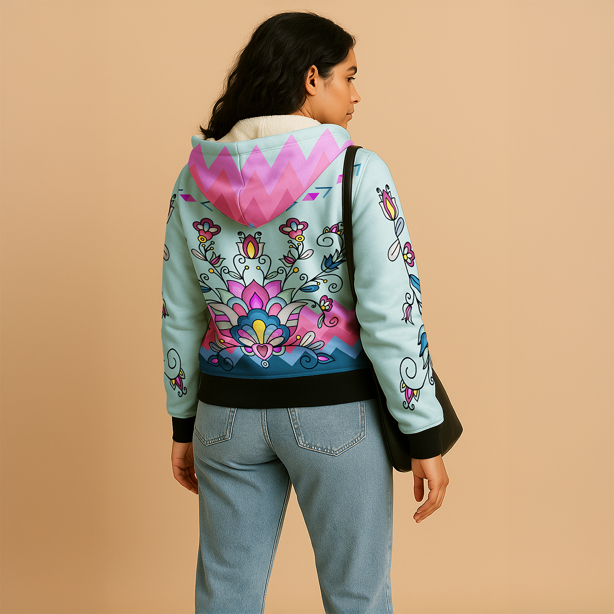 Autumn Bundle Blessing Women's Sherpa Hoodie