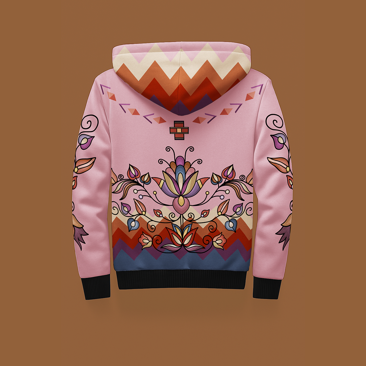 Ember Blossom Women's Sherpa Hoodie