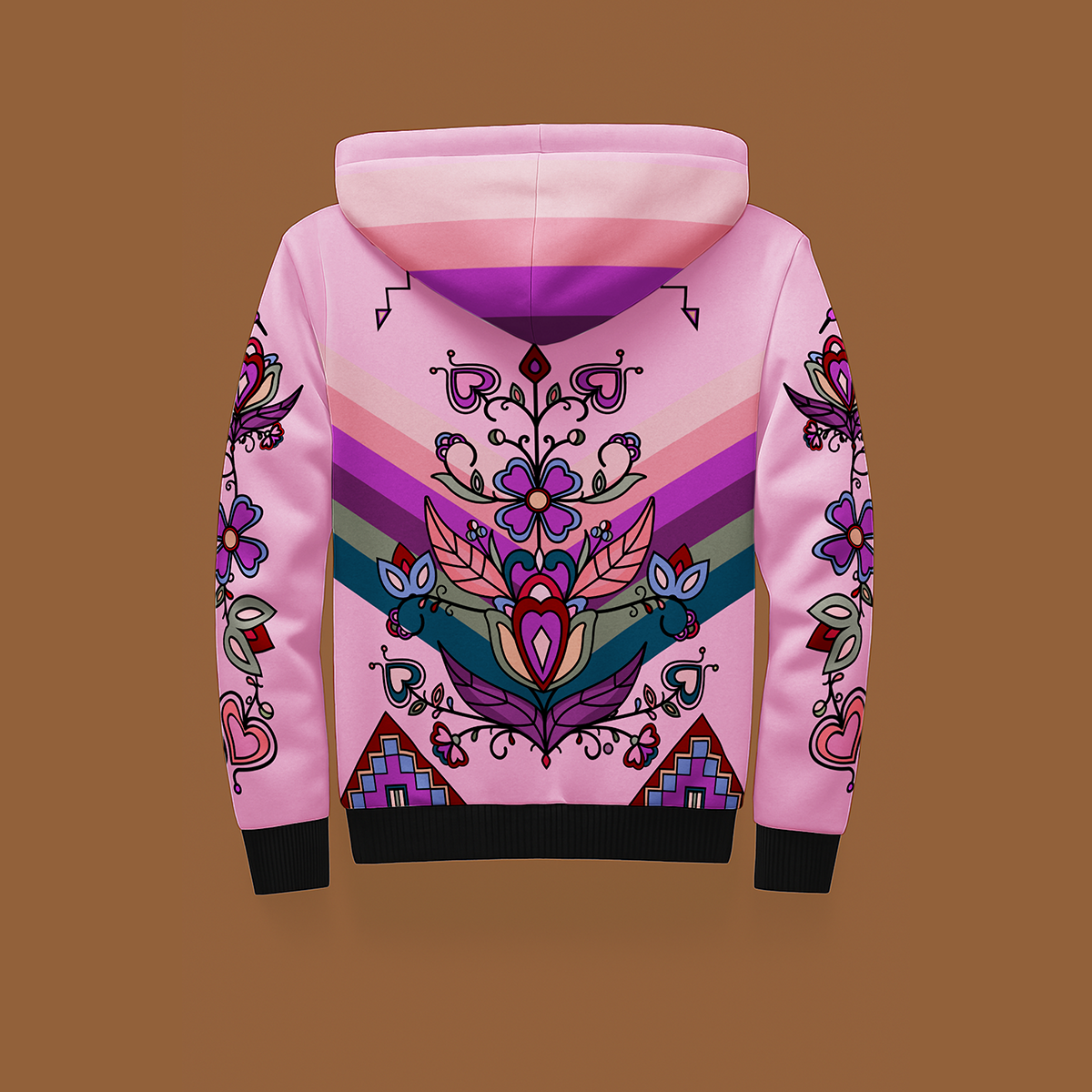 Frosted Leaf Spirit Women's Sherpa Hoodie