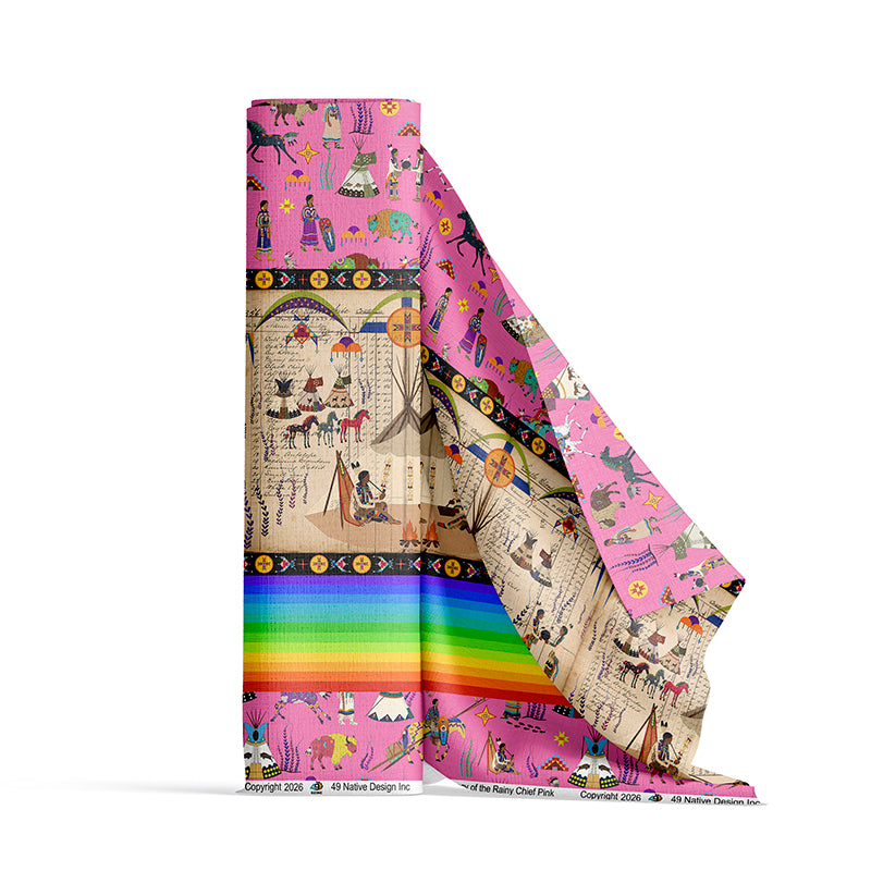 Legacy of the Rainy Chief Pink Fabric