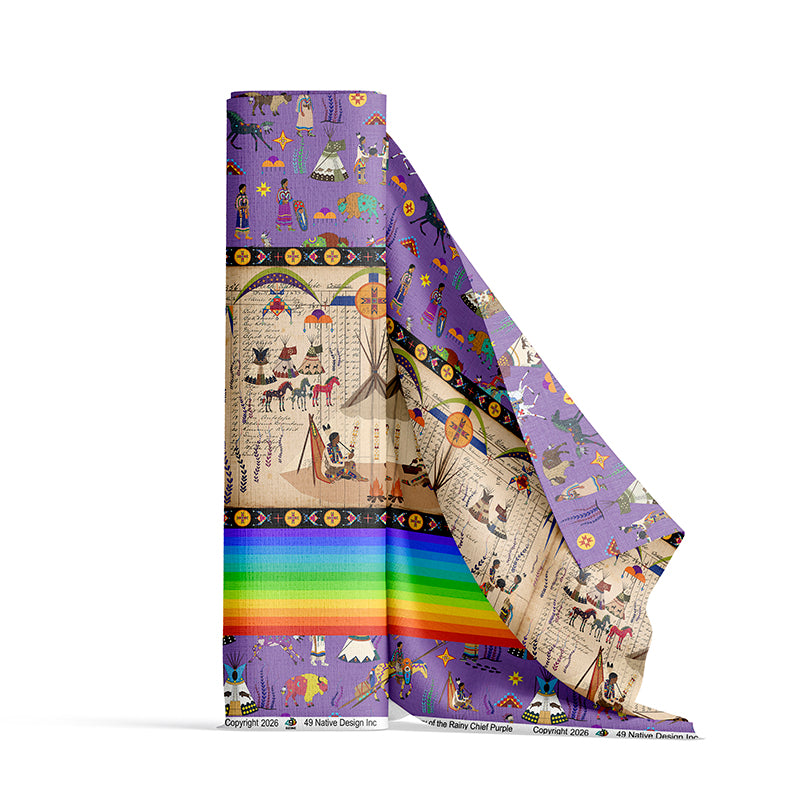 Legacy of the Rainy Chief Purple Fabric