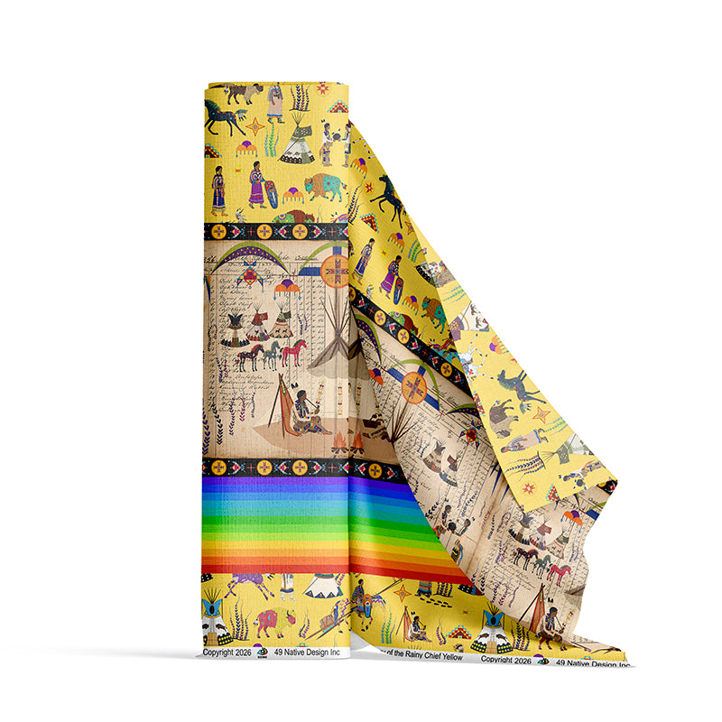 Legacy of the Rainy Chief Yellow Fabric