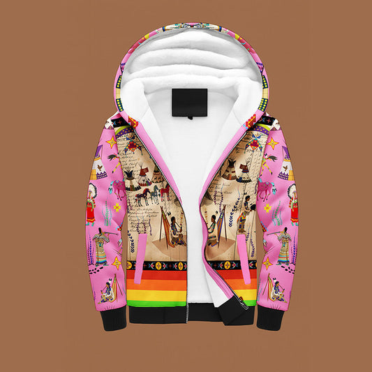 Legacy of the Rainy Chief Pink Sherpa Hoodie