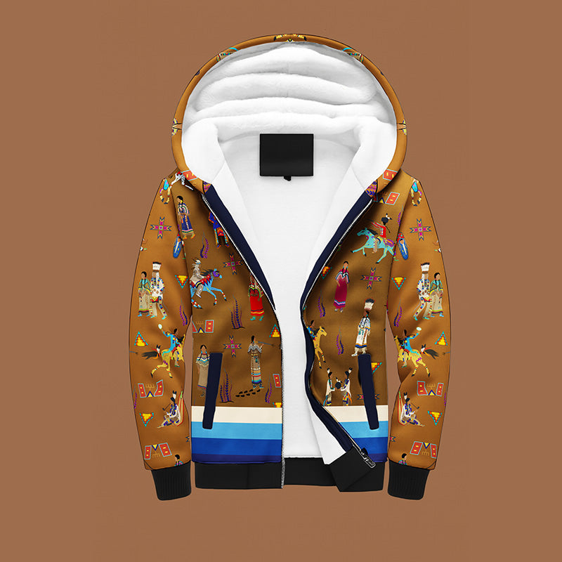 Lineage Figures Brown Sherpa Hoodie