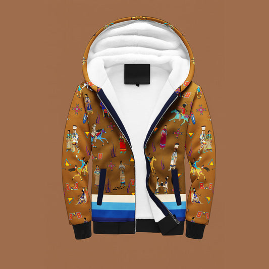 Lineage Figures Brown Sherpa Hoodie
