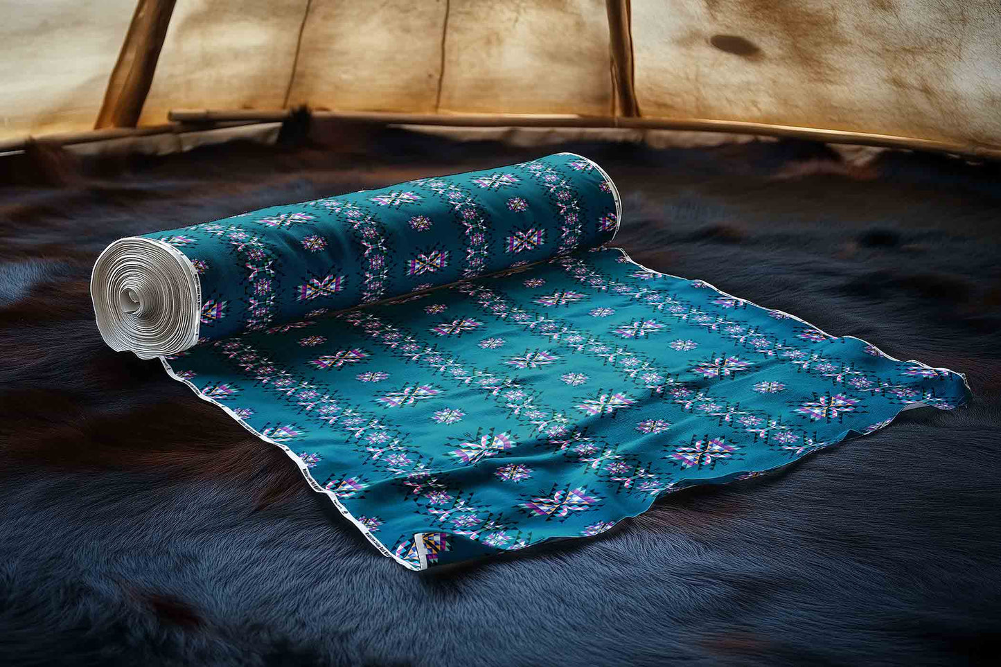 Medicine Lodge Dark Winter Fabric