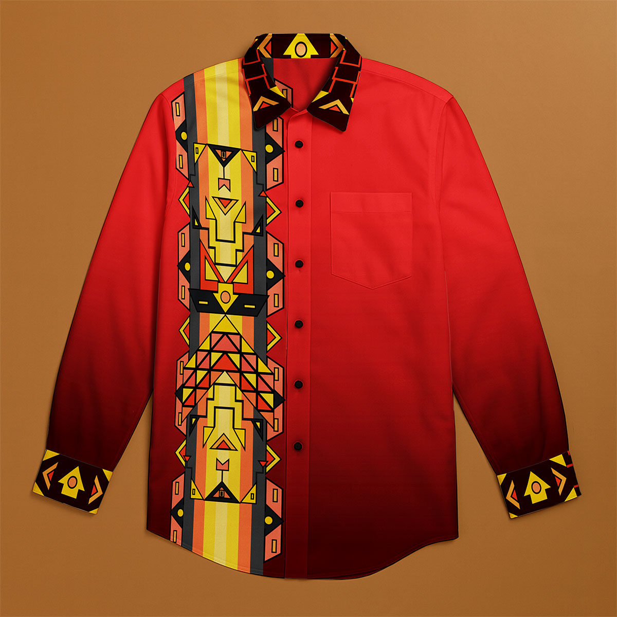 Cinder Guardian Men's Casual Dress Shirt