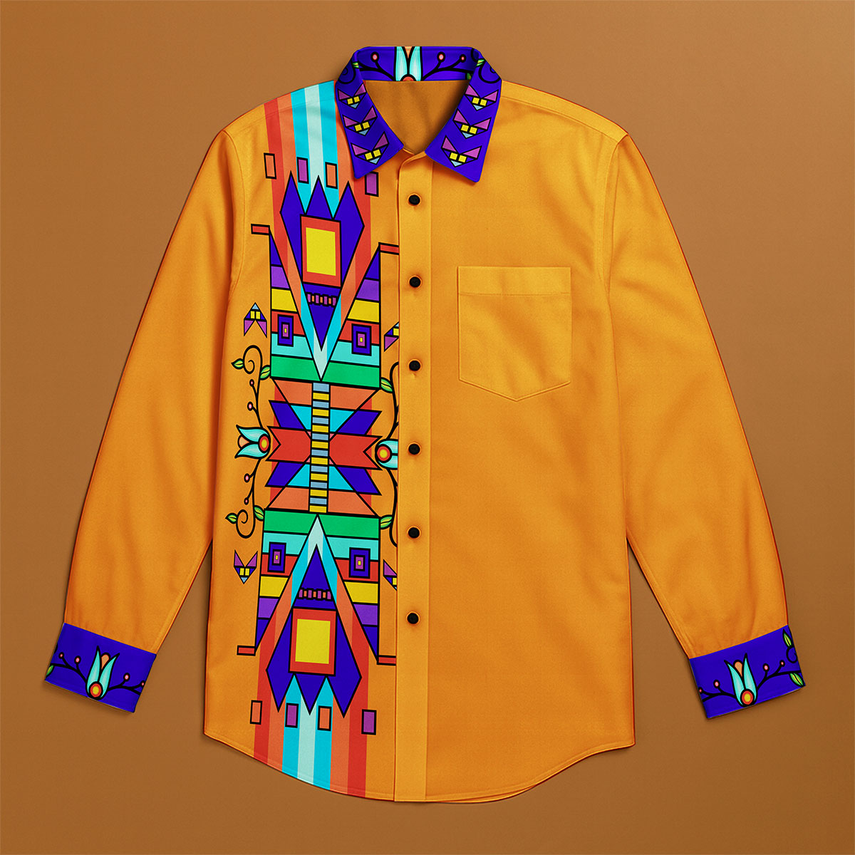 Hearth of the Earth Men's Casual Dress Shirt