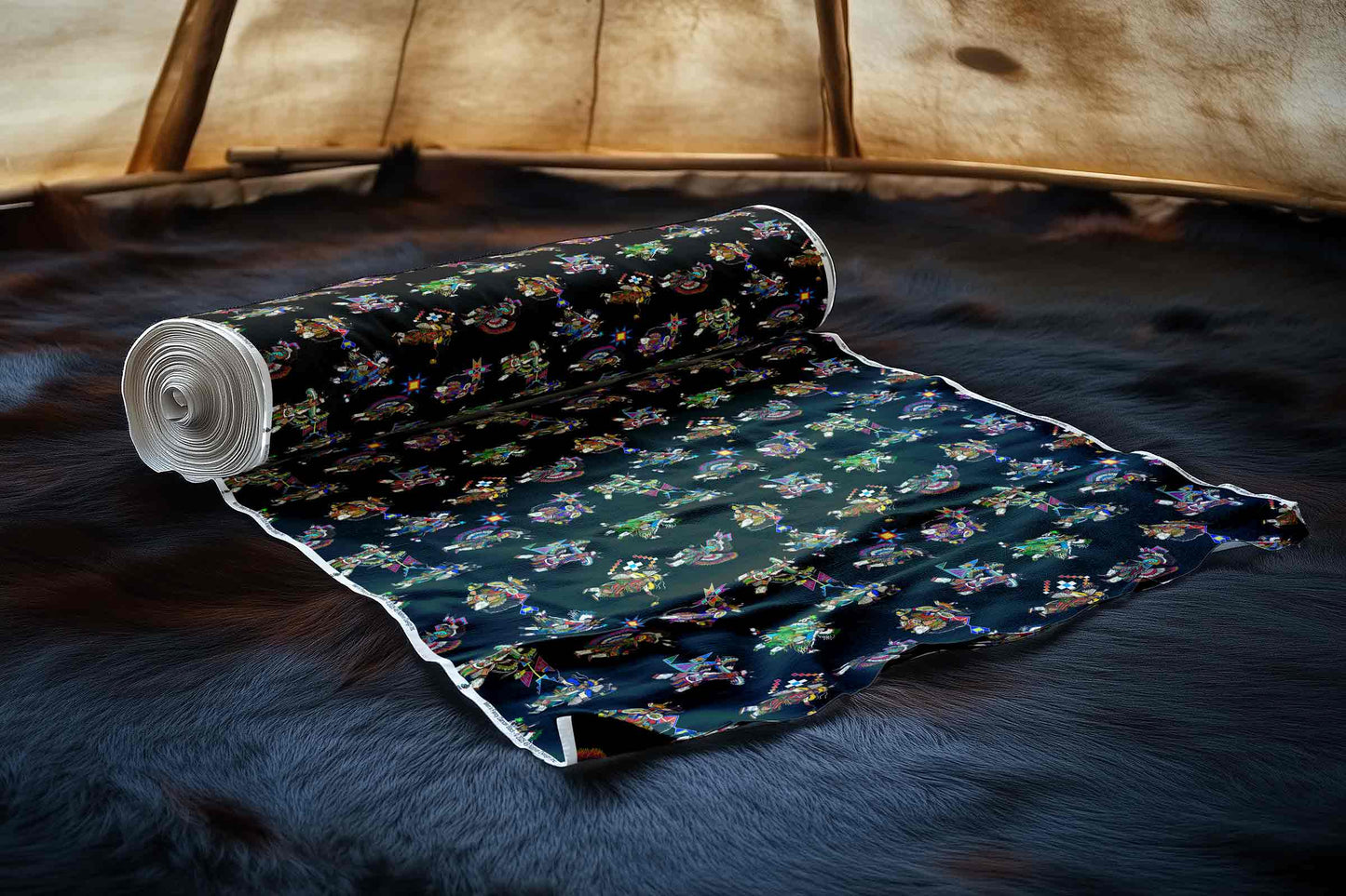 Men's Fancy Dancers Black Large Fabric