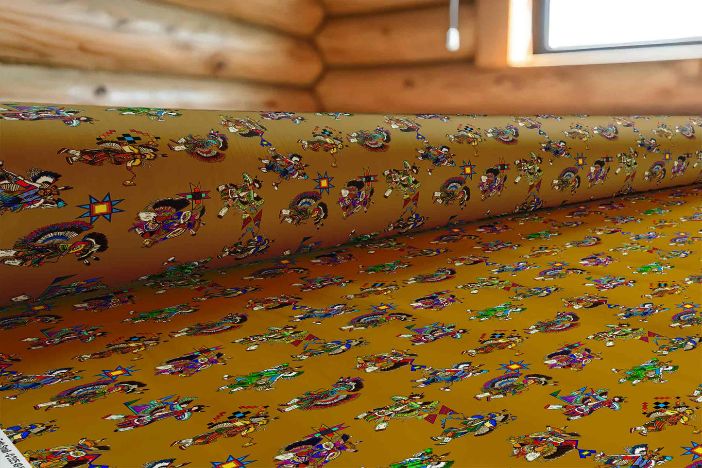 Men's Fancy Dancers Earth Small Fabric