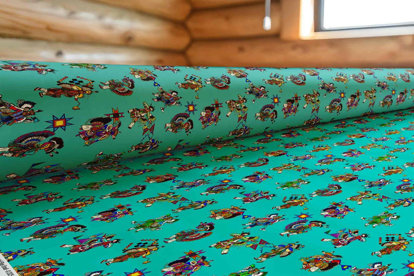 Men's Fancy Dancers Eggshell Blue Small Fabric