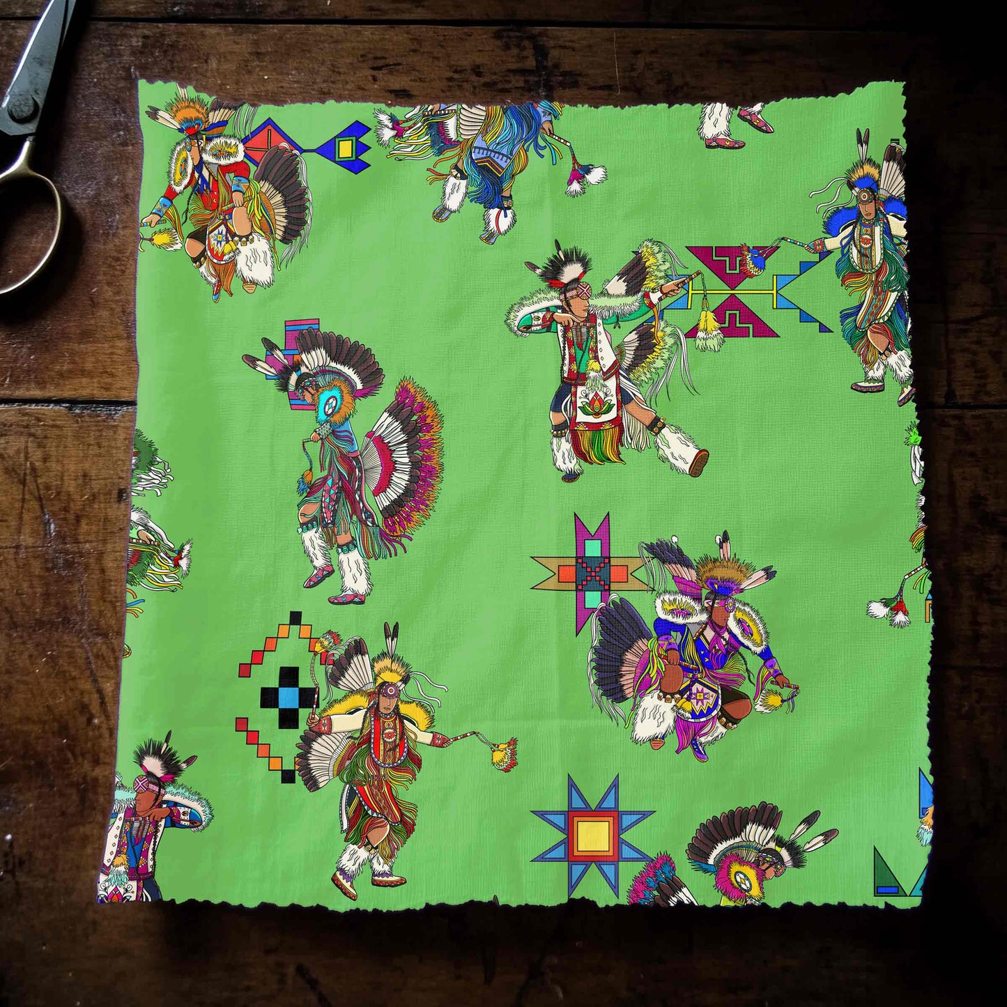Men's Fancy Dancers Grass Small Fabric