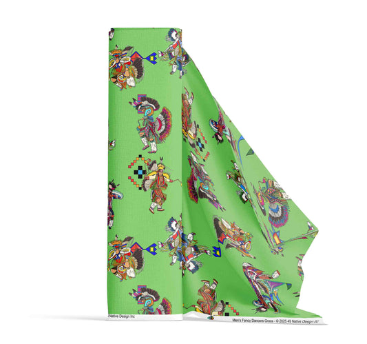 Men's Fancy Dancers Grass Large Fabric