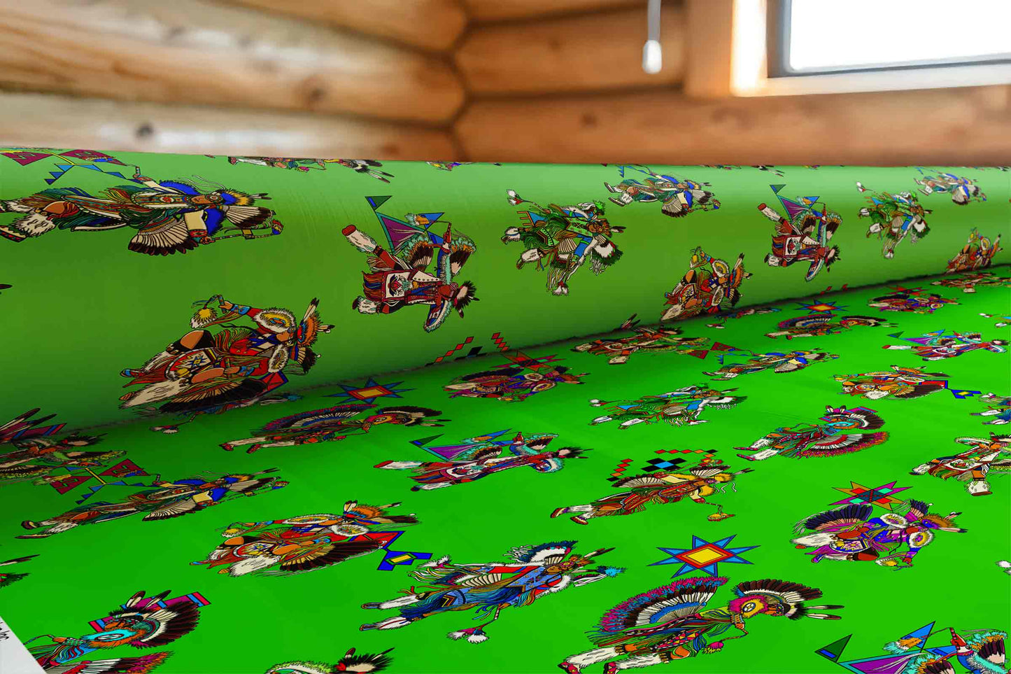 Men's Fancy Dancers Grass Large Fabric