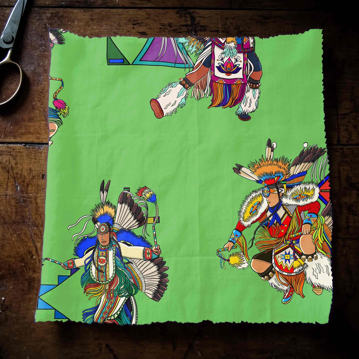 Men's Fancy Dancers Grass Large Fabric
