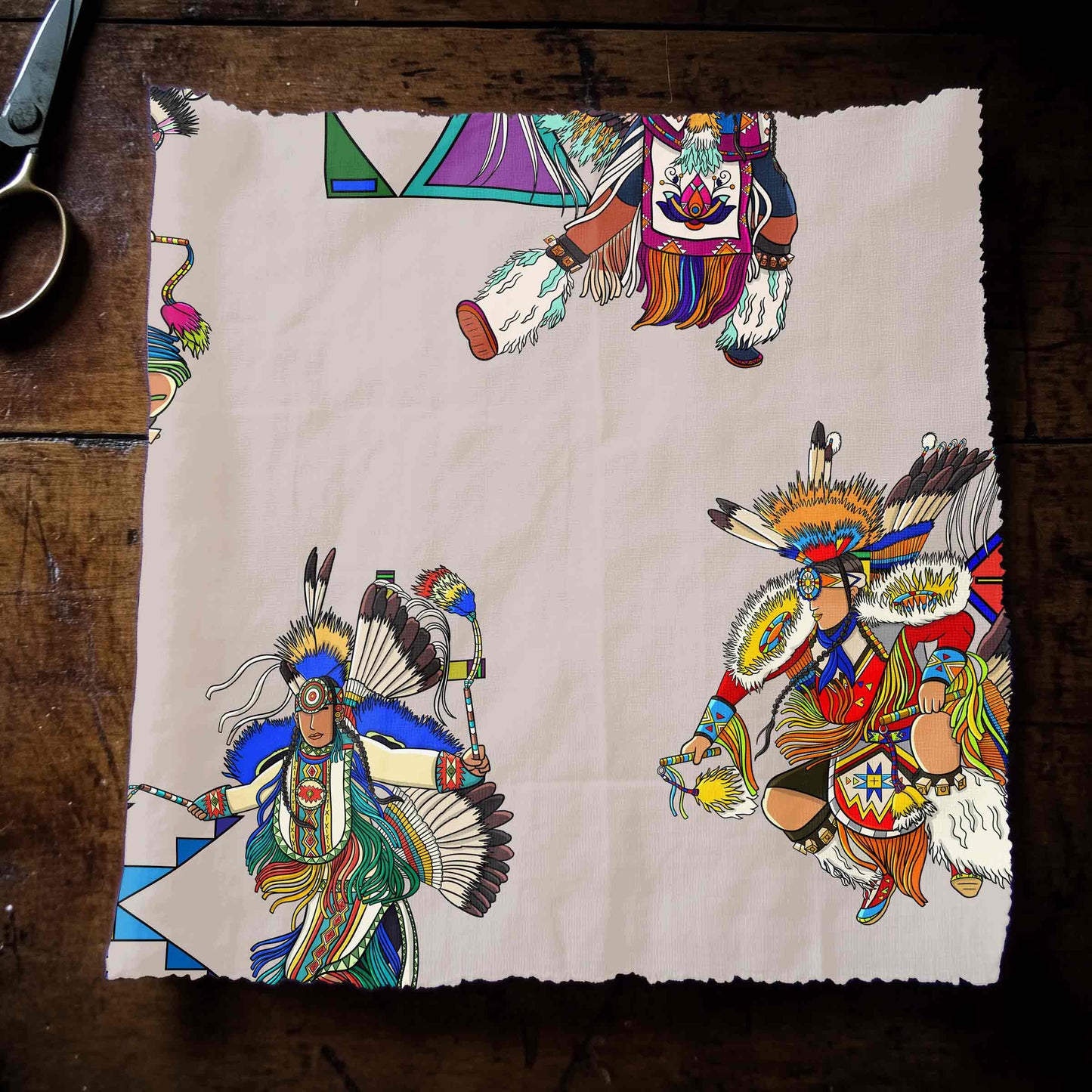 Men's Fancy Dancers Muslin Large Fabric