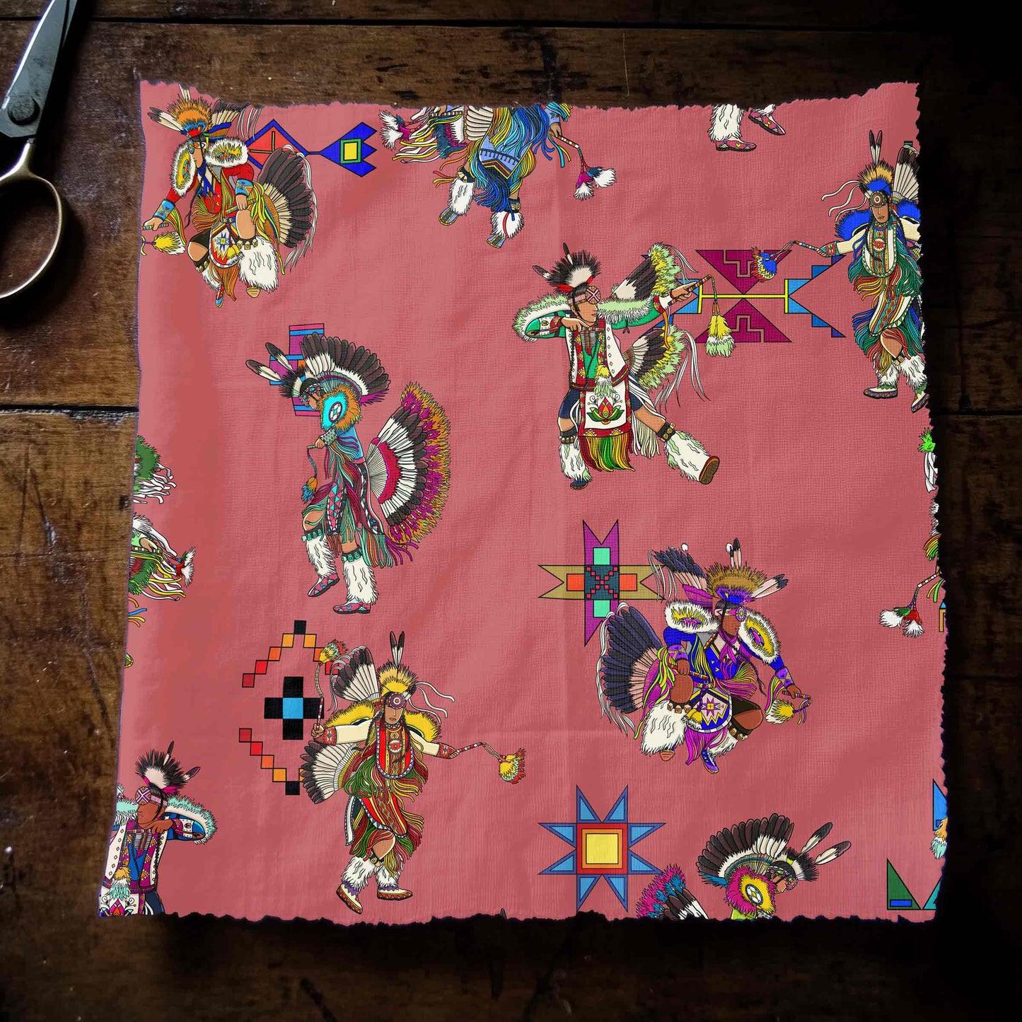 Men's Fancy Dancers Terra Cotta Small Fabric