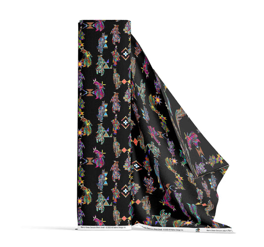 Men's Grass Dancers Black Small Fabric