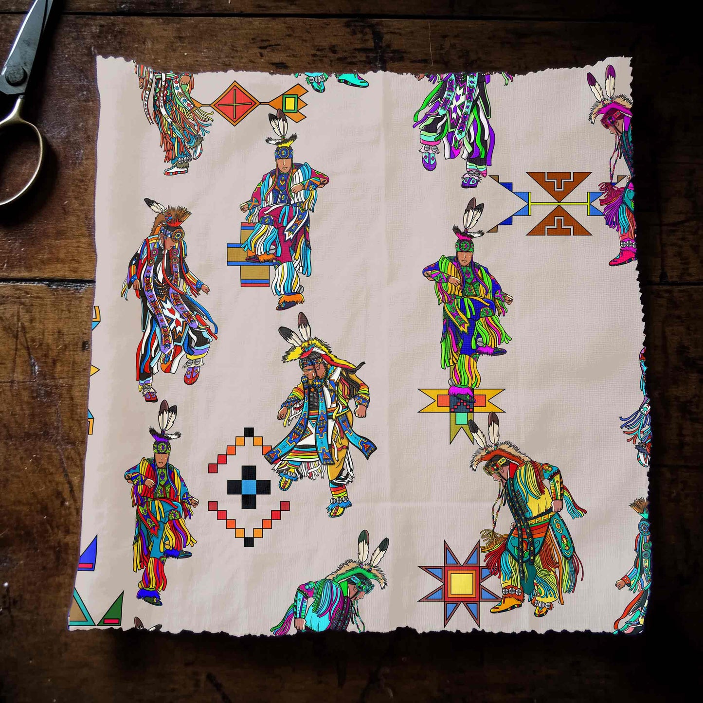 Men's Grass Dancers Muslin Small Fabric