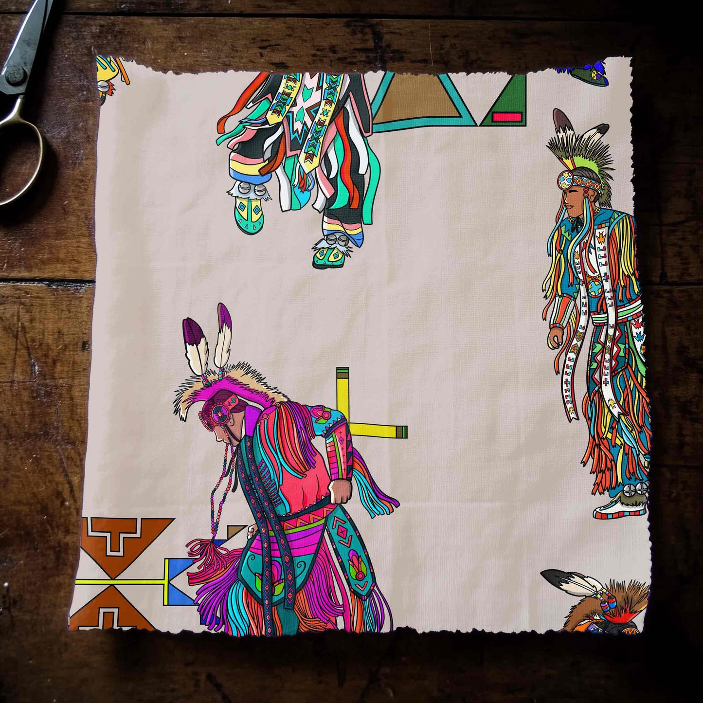 Men's Grass Dancers Muslin Large Fabric