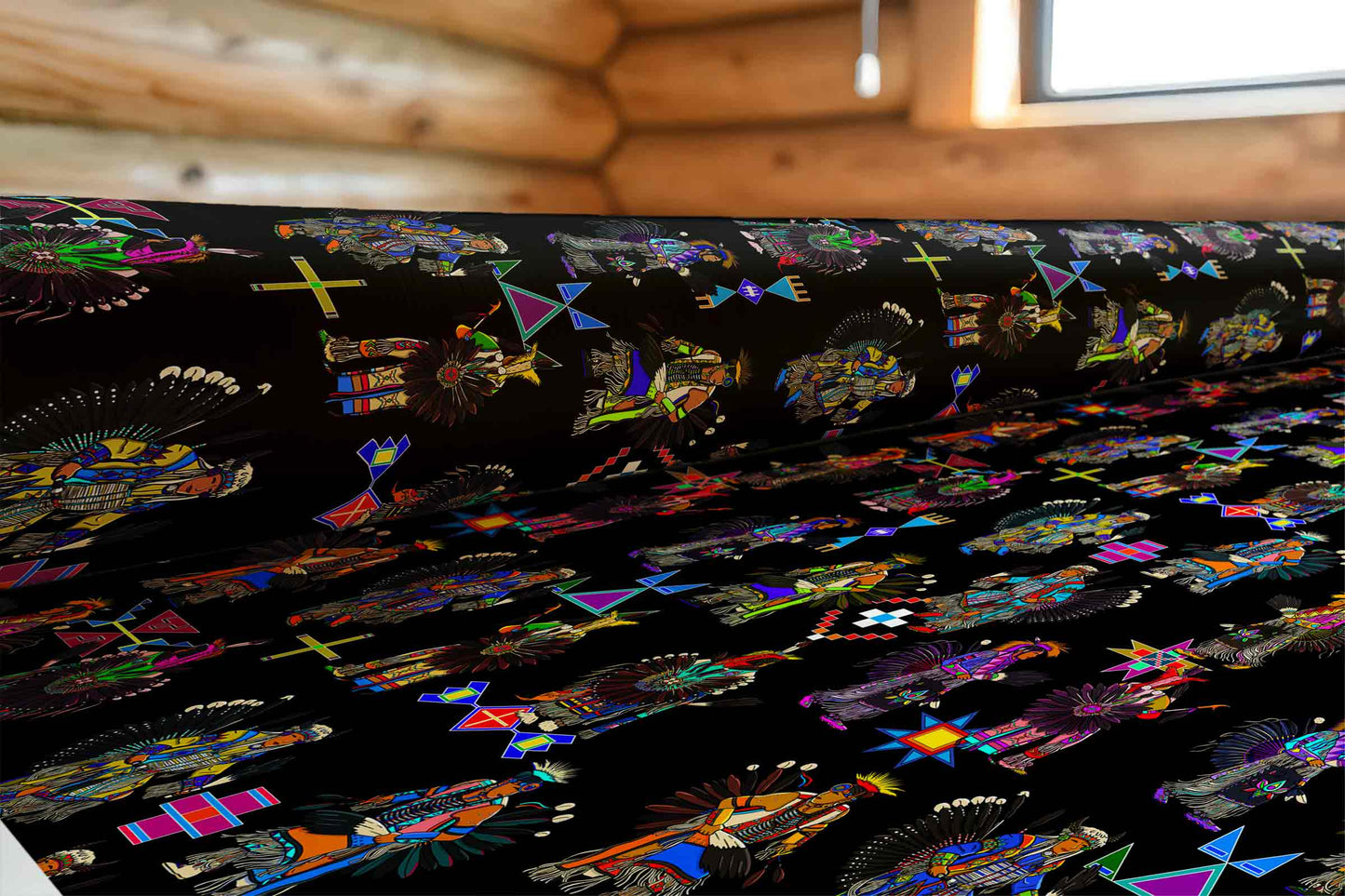 Men's Tradish Dancers Black Large Fabric