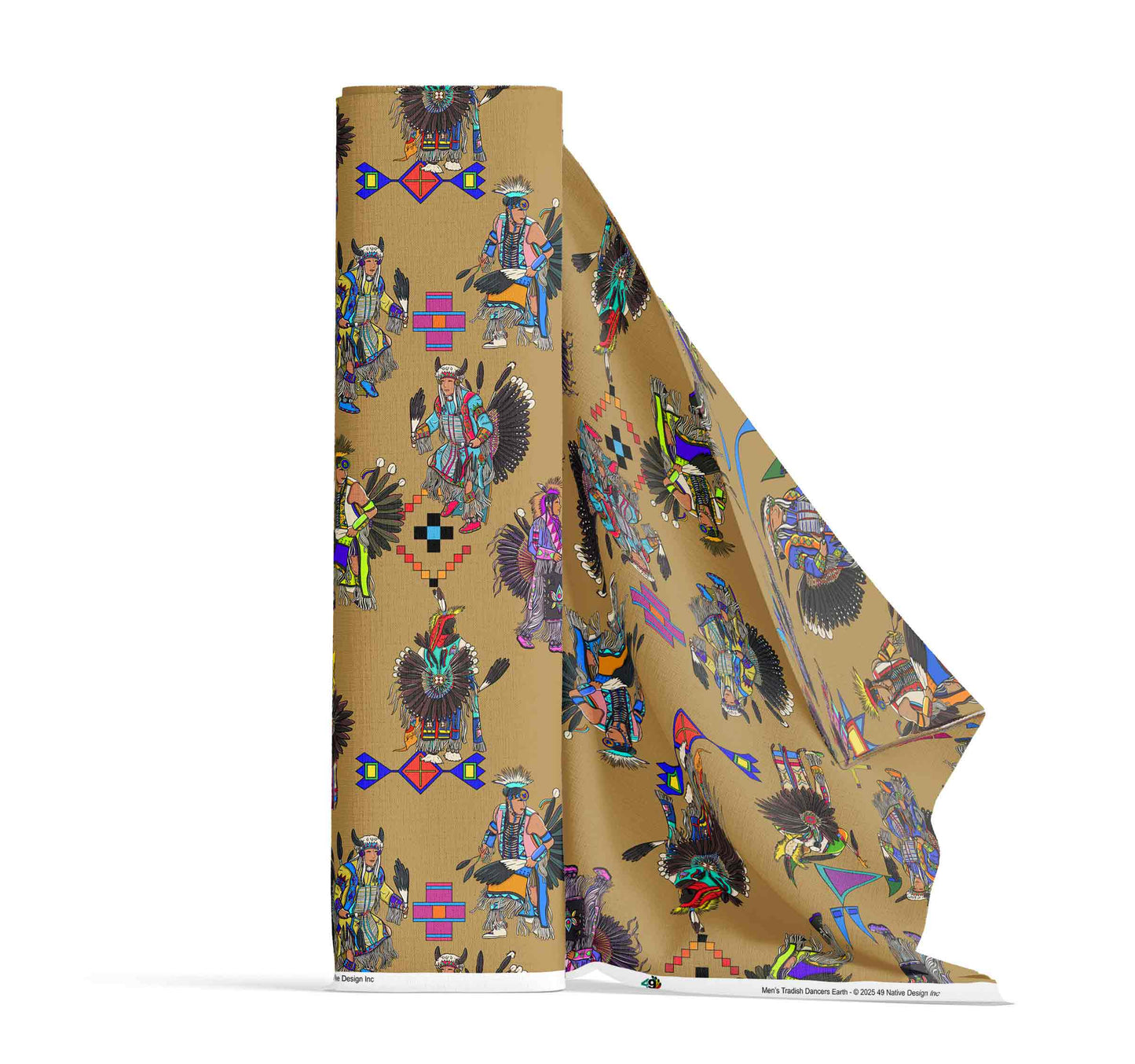 Men's Tradish Dancers Earth Large Fabric