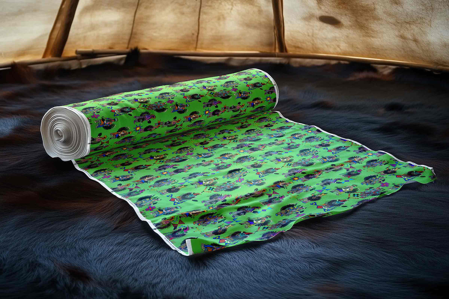 Men's Tradish Dancers Grass Large Fabric