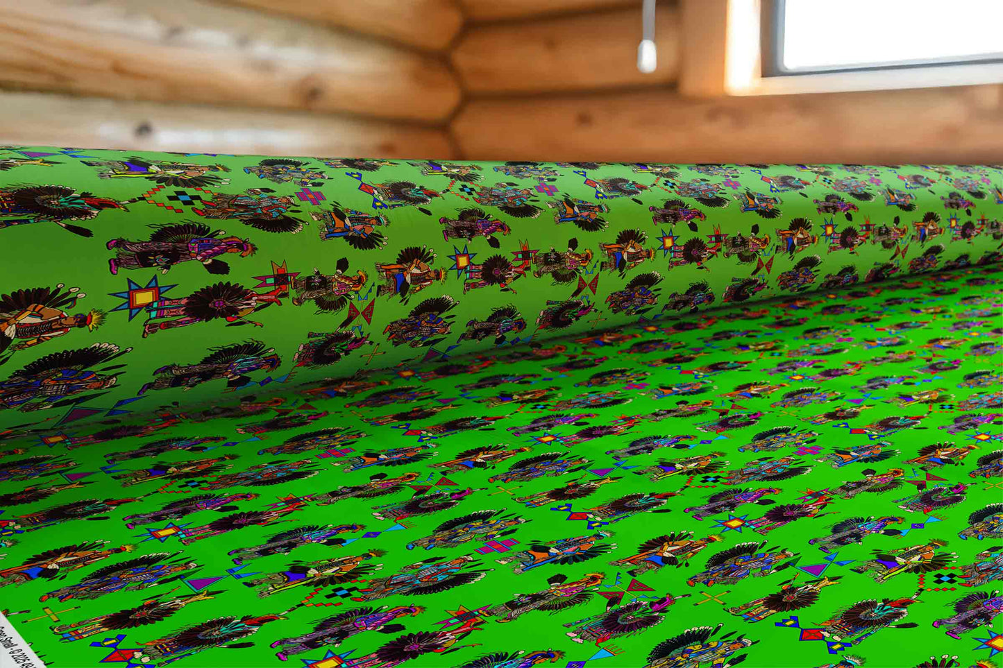 Men's Tradish Dancers Green Small Fabric