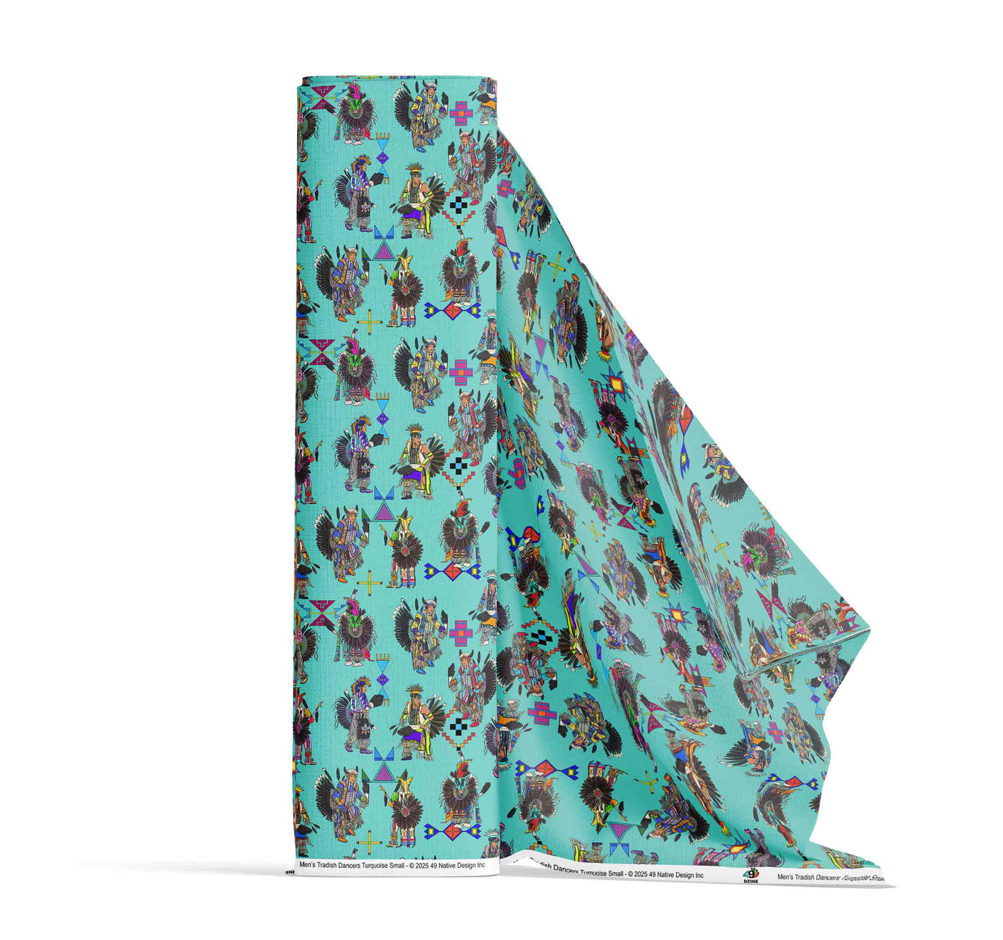 Men's Tradish Dancers Turquoise Small Fabric