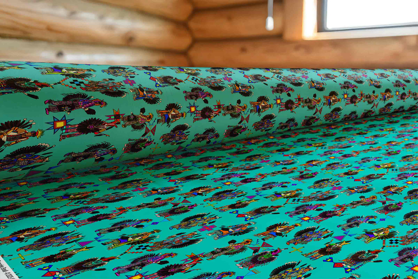 Men's Tradish Dancers Turquoise Small Fabric