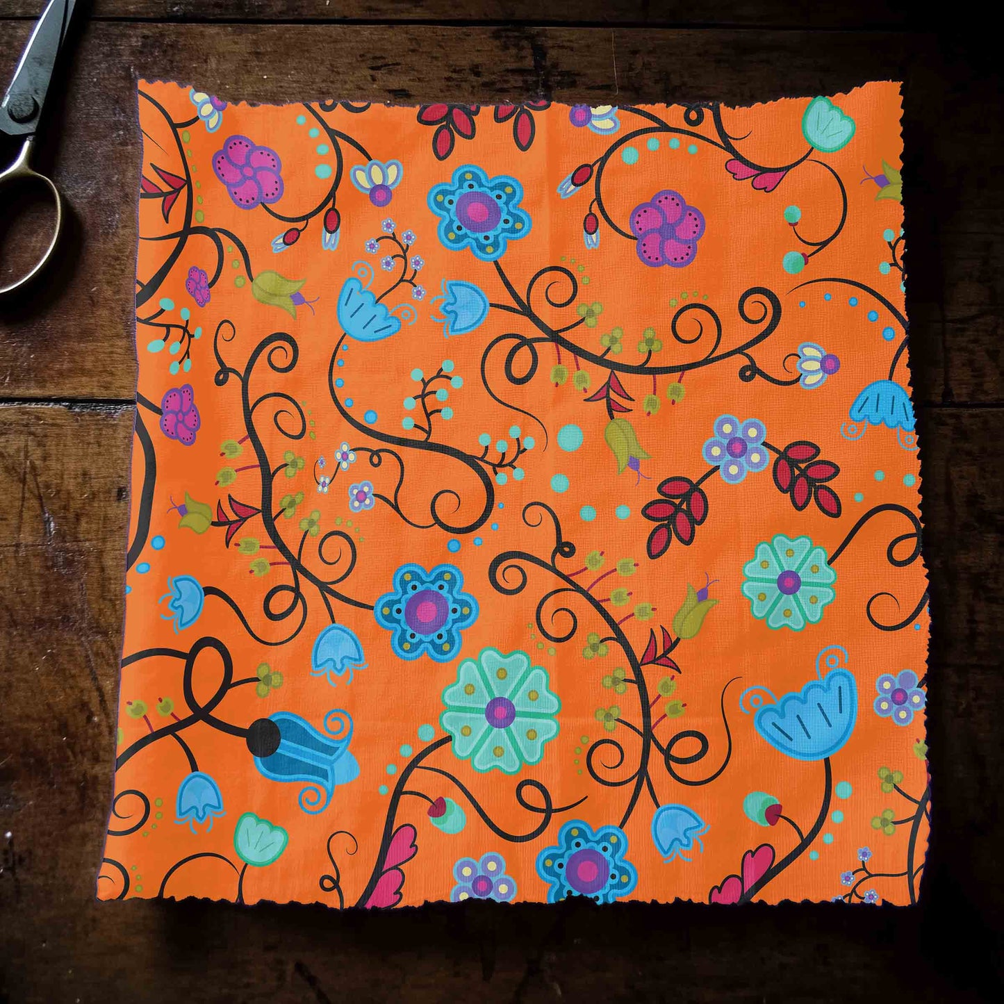 Nipin Blossom Carrot Fabric