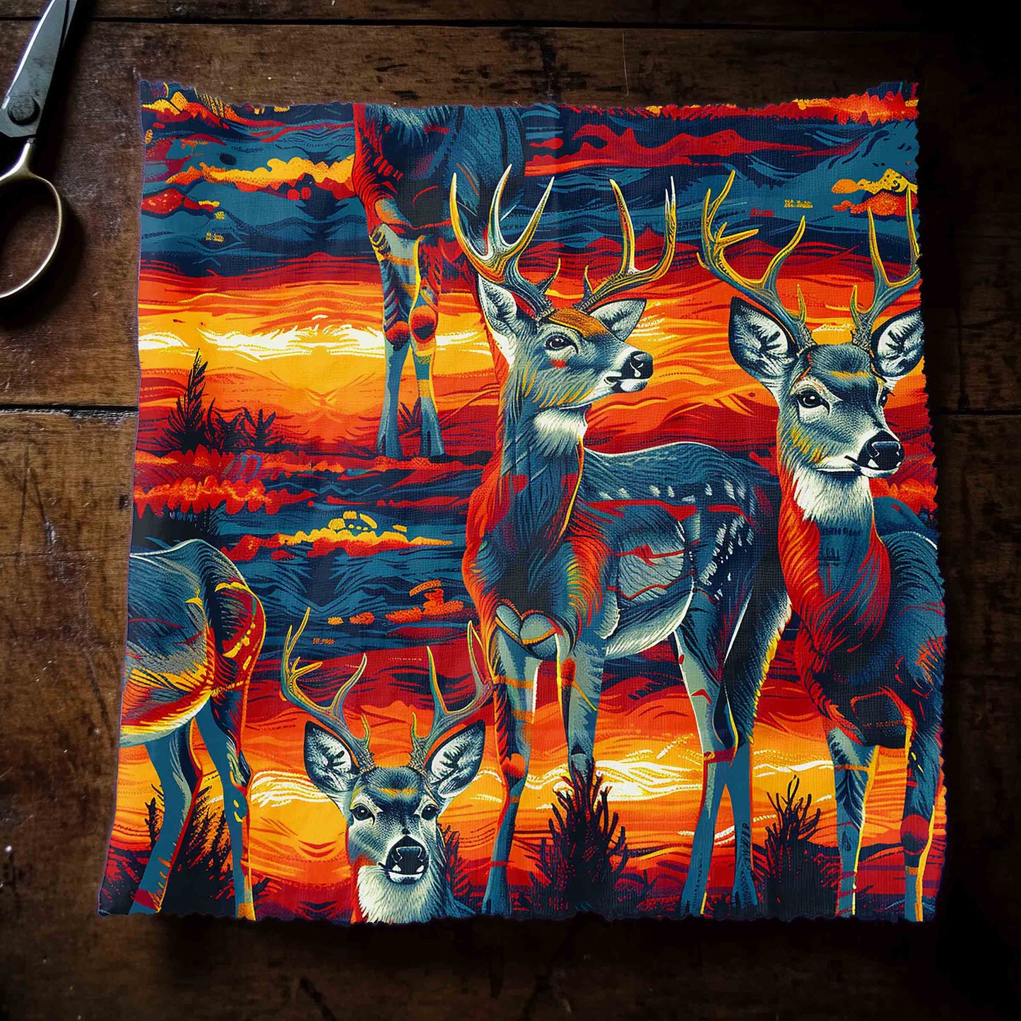 Nosey Bucks Fabric