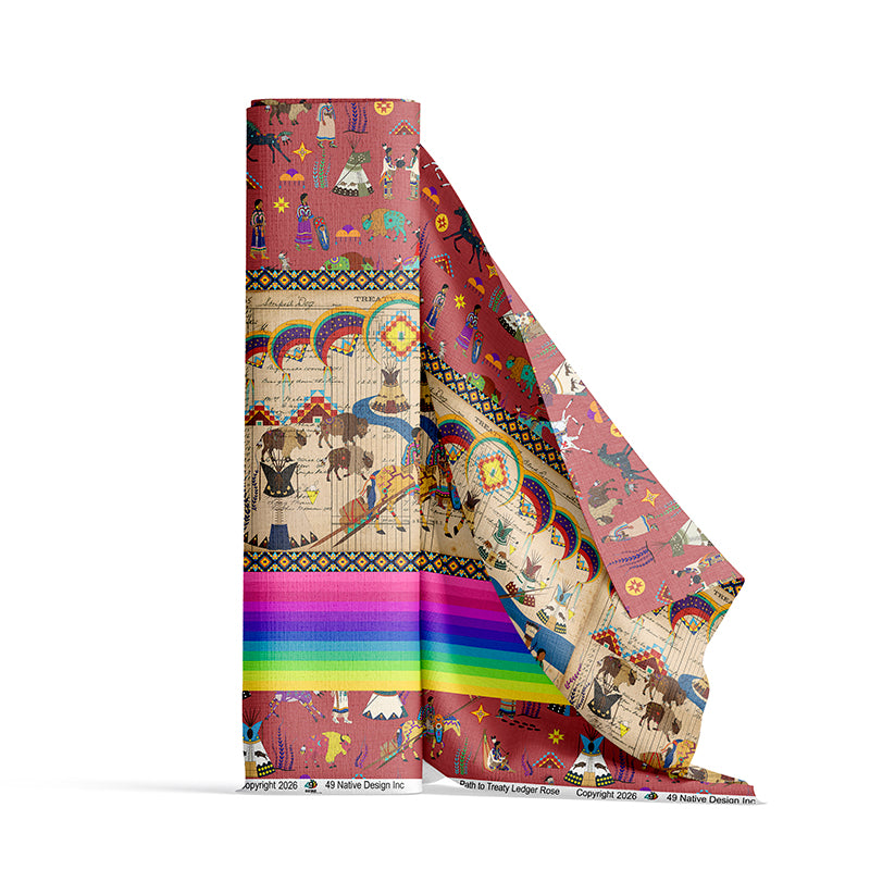 Path to Treaty Rose Fabric