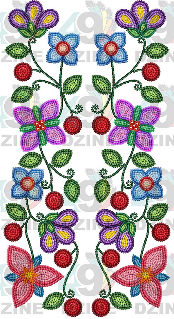 Petal Harmony Beadwork Style Arm Piece