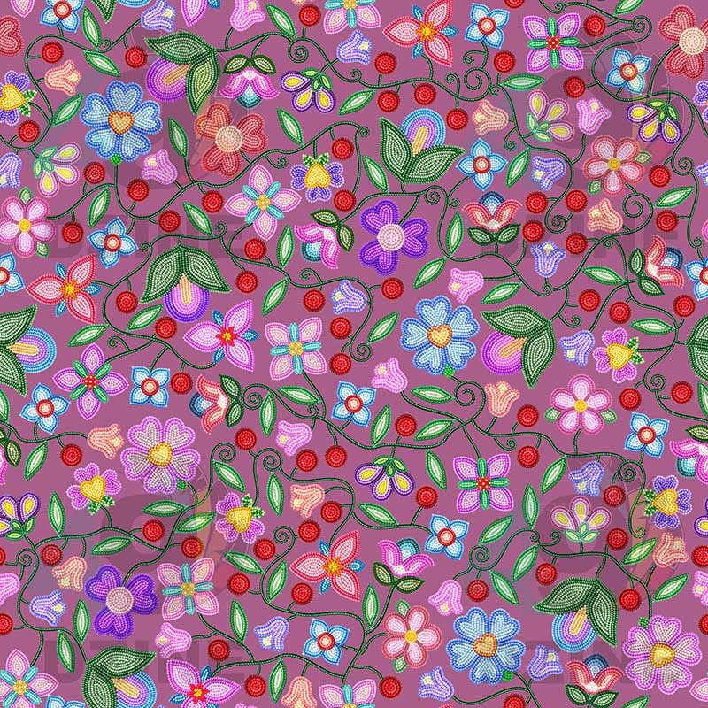 Petal Harmony Dusty Rose Fabric