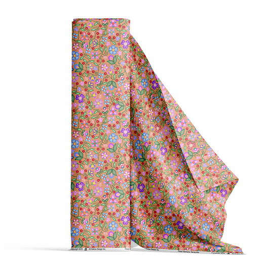 Petal Harmony Terracotta Fabric