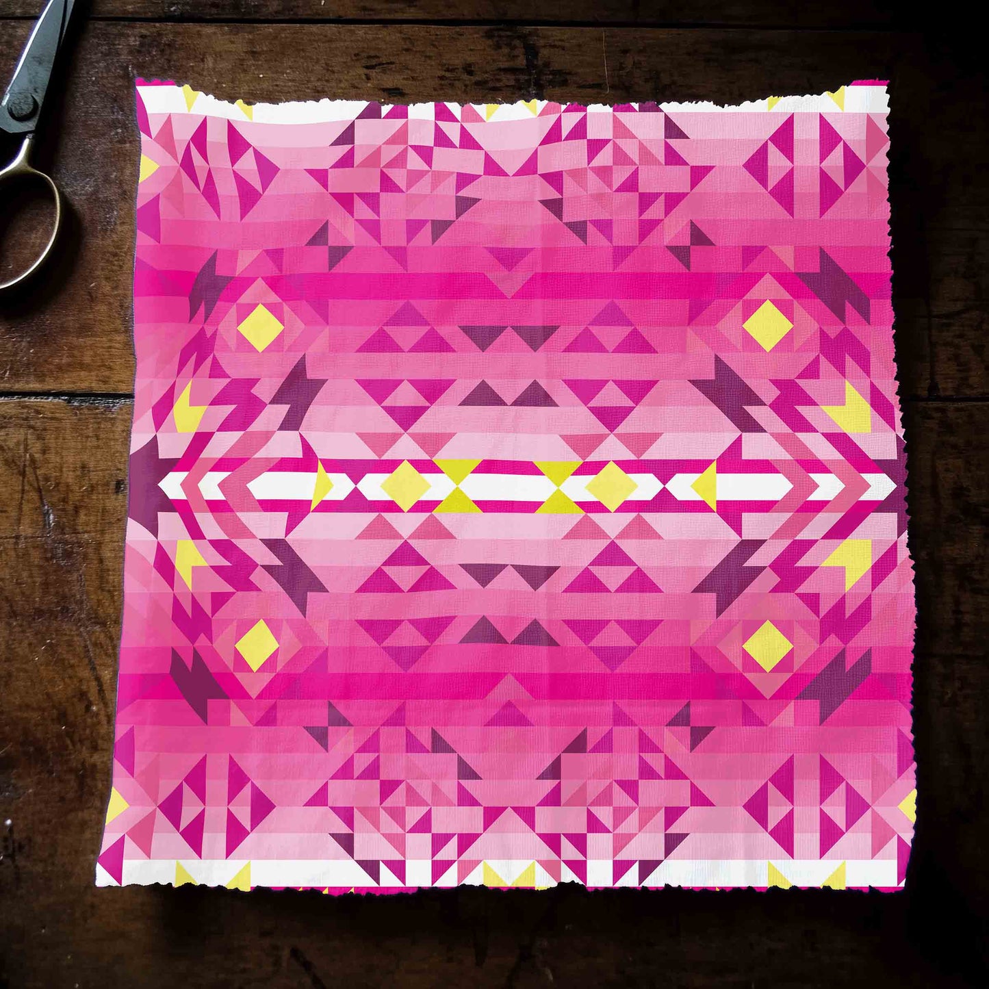 Pink Star Fabric